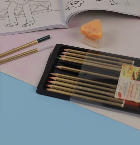 الوان خشب غلاف دهبي ١٢ لون